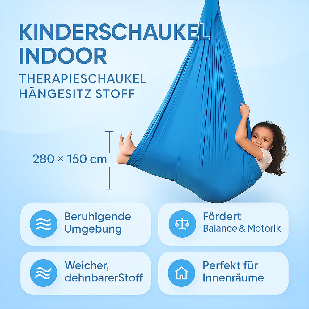 Kinderschaukel | | Elastischer Komfort-Stoff | Sensorische Unterstützung für Kinder | CalmNest
