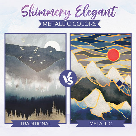 MetallicSplash™ | Galaxie Metallic Aquarell Malset