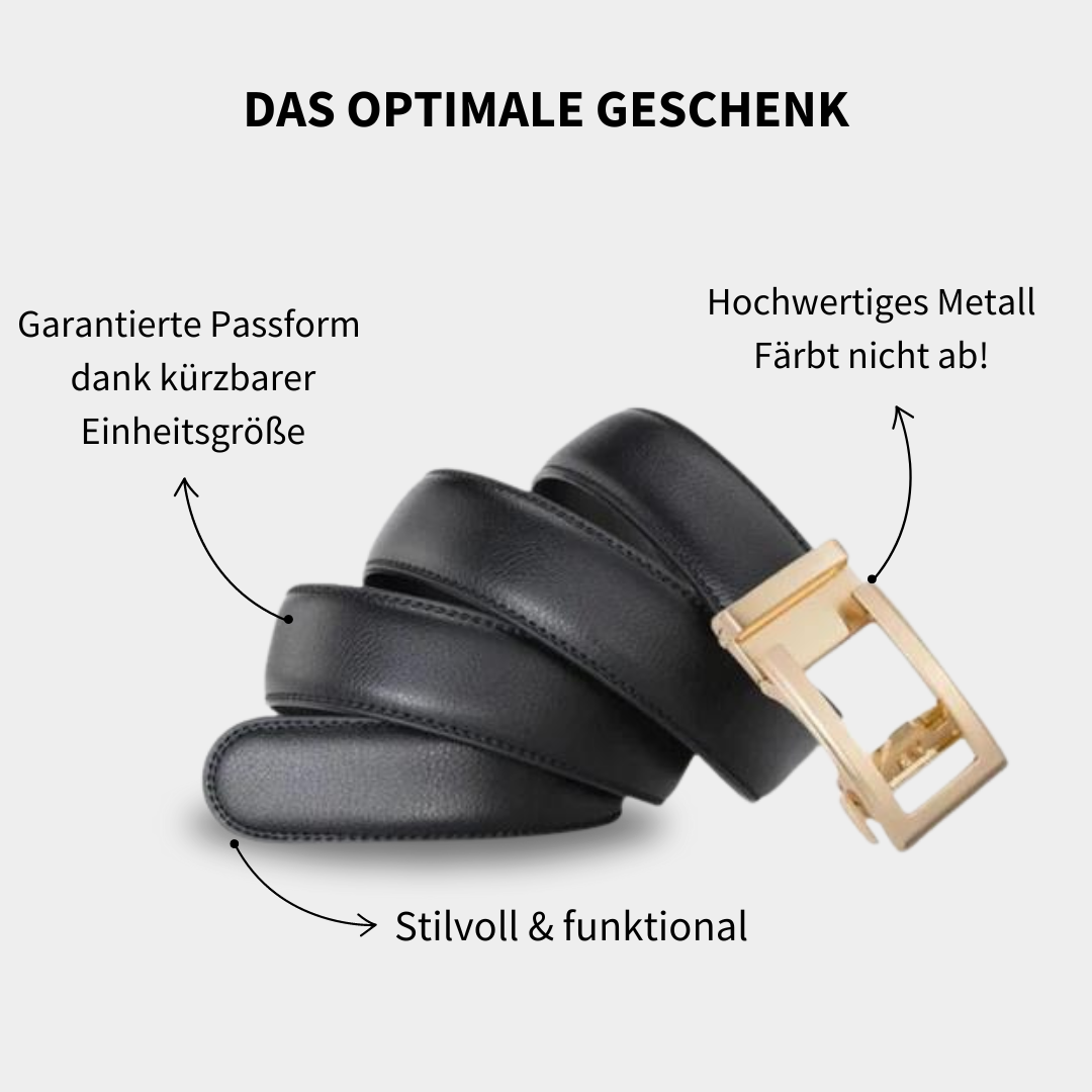 Majestice Belt Ledergürtel | Easy-Click Automatikverschluss | 100% Echtleder | 1+1 Aktion