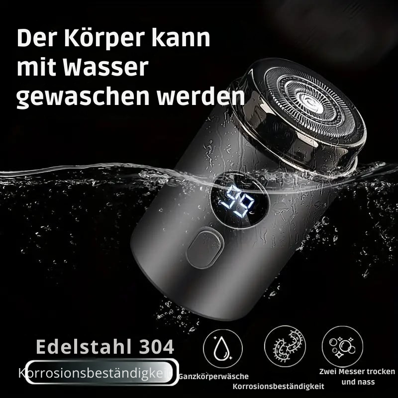 Mini Elektrorasierer | Wasserdicht & USB-ladbar | Präzise Turbo-Klingen | Ideal für Reisen & Alltag | Trimster