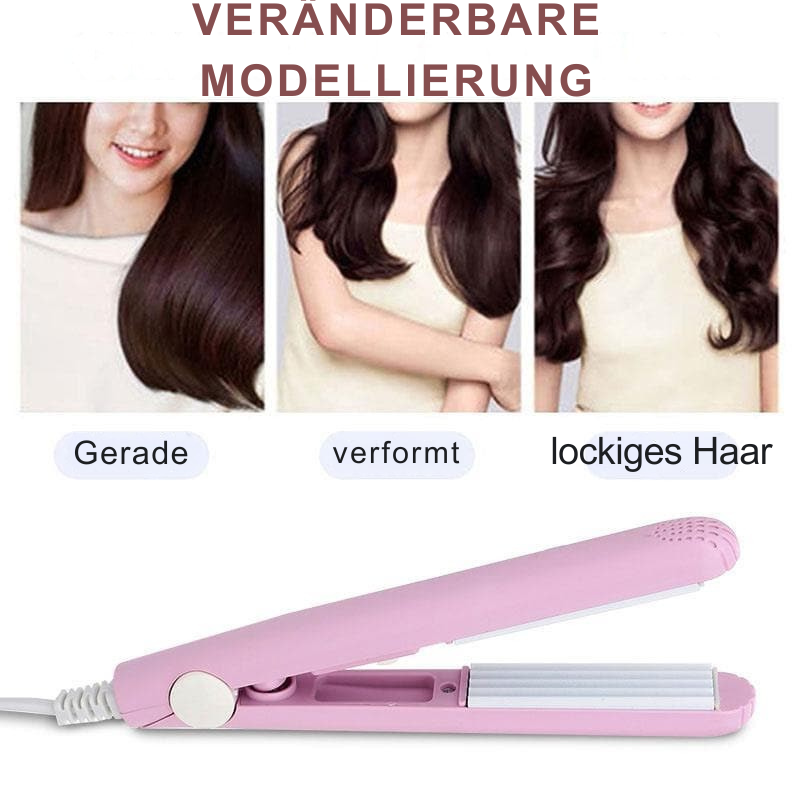 Mini Haarglätter | 2-in-1 Stylinggerät | Kompakt & Schonend