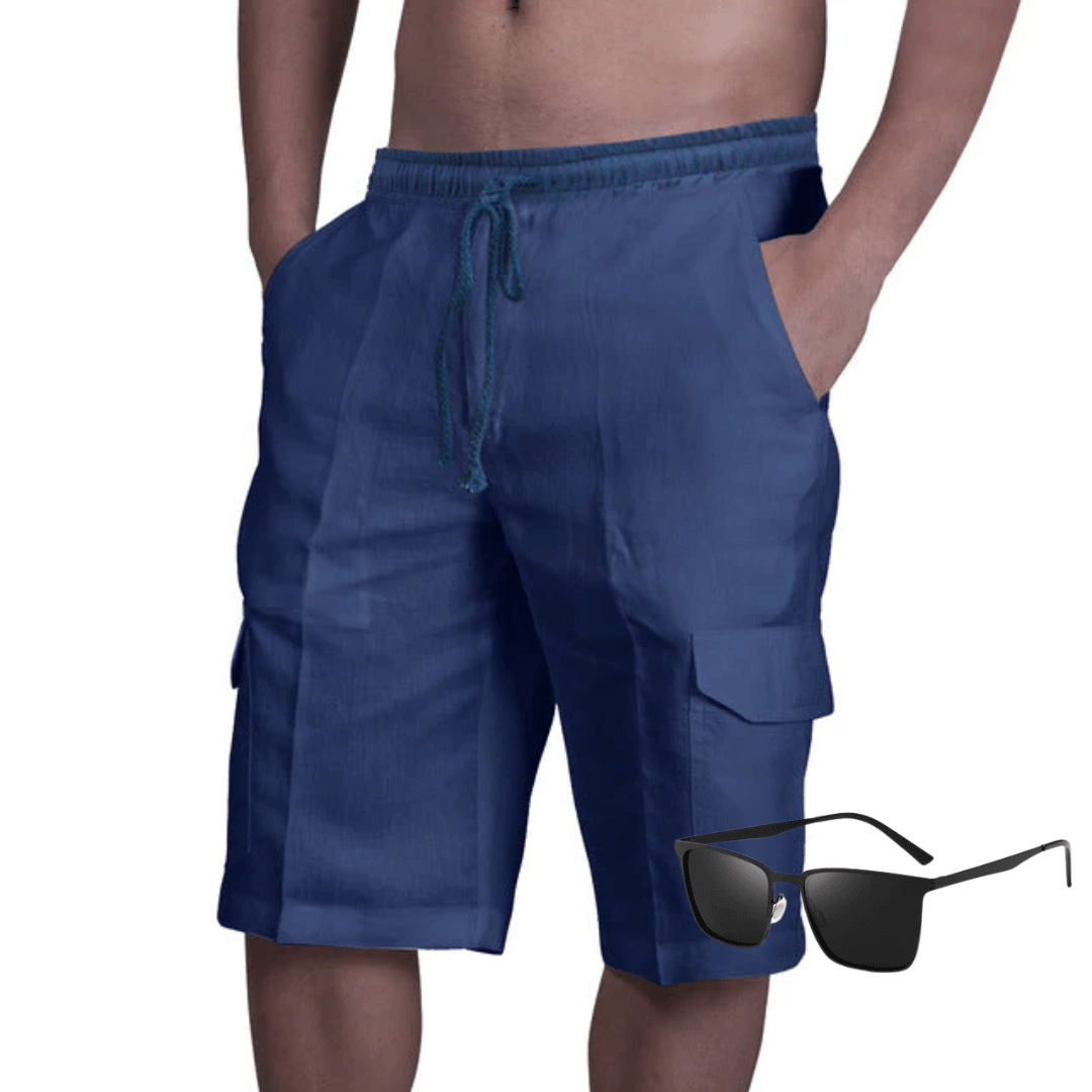 Tilo™ | Einfarbige Cargo Shorts & Kostenlose Sonnenbrille