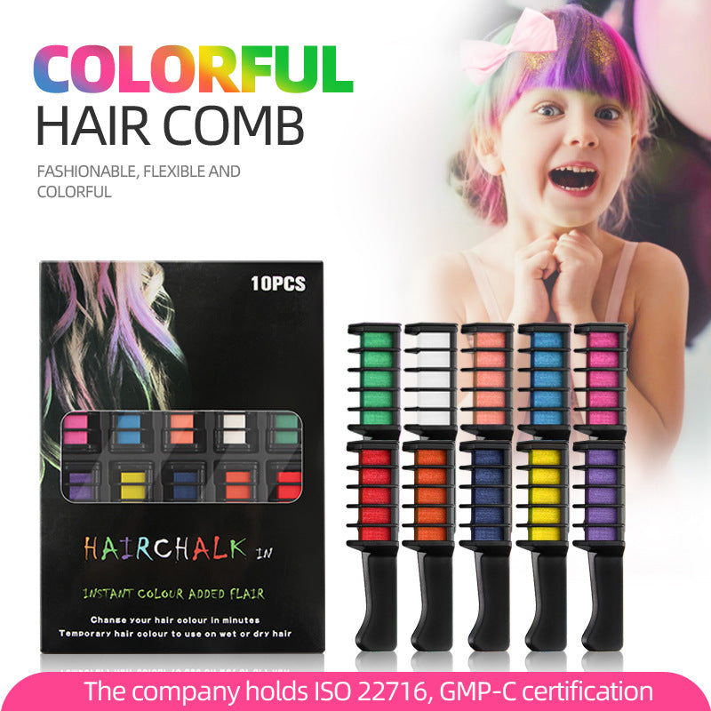 Kolorista - Kolocomb Temporäre Haarfarbe Kreidekamm (Satz mit 10 Farben) | 50% RABATT