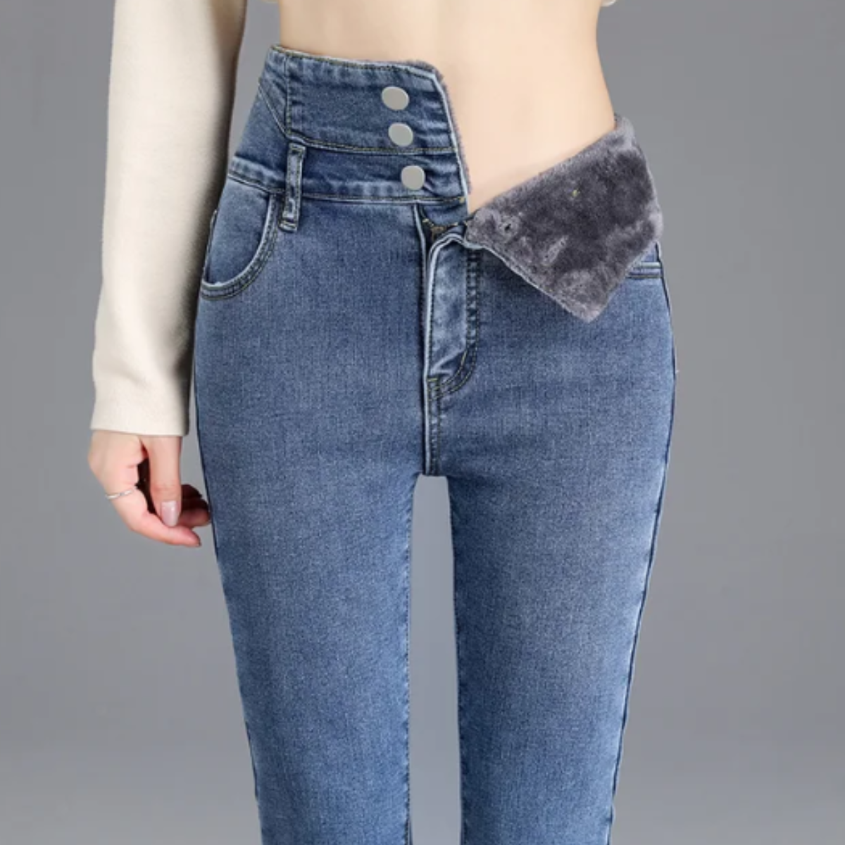 Grace - Vlies-Skinny-Jeans