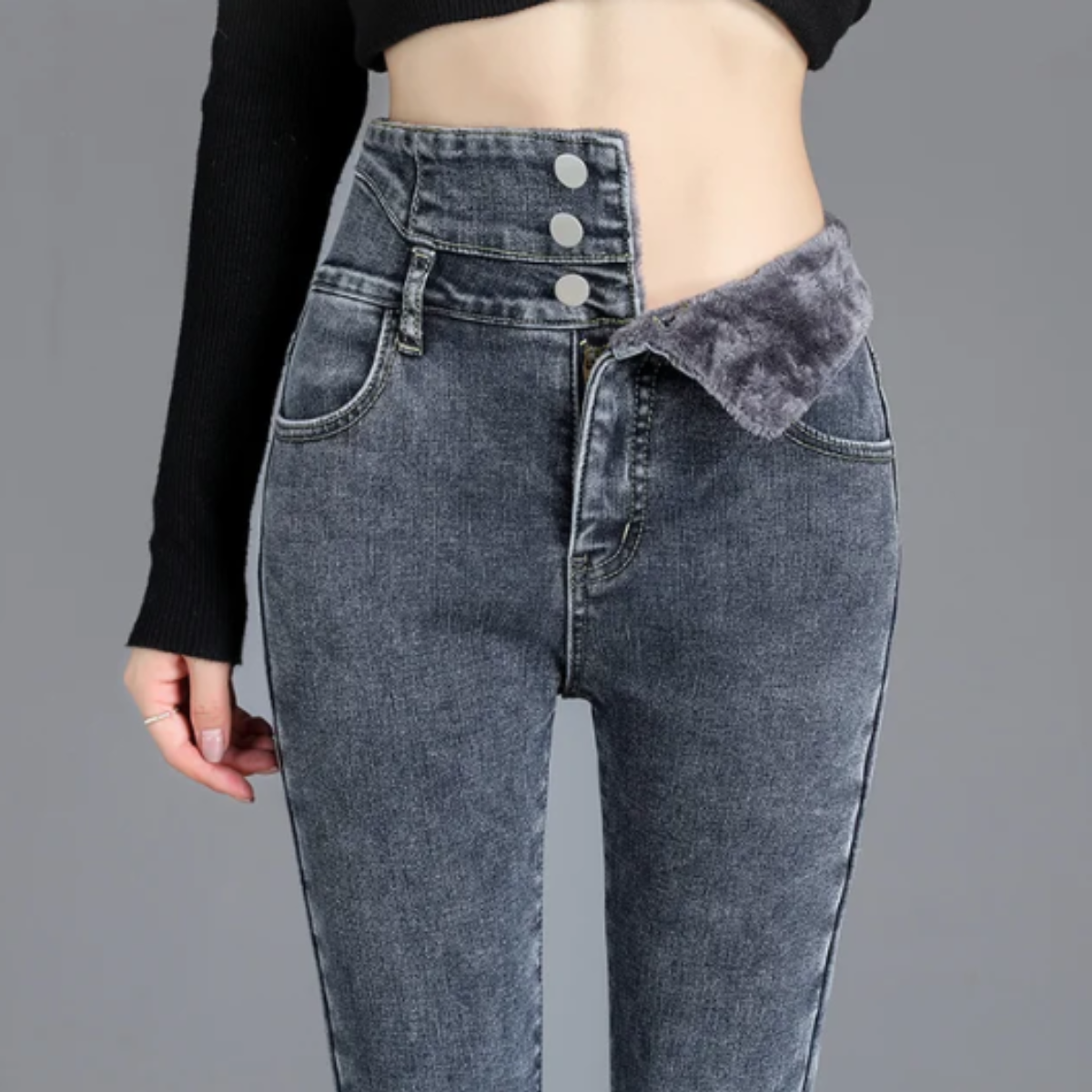 Grace - Vlies-Skinny-Jeans