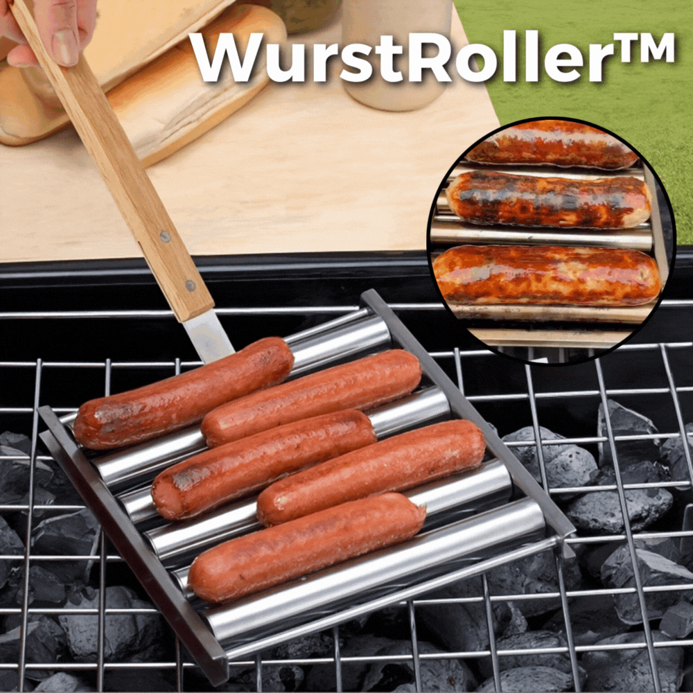 50% RABATT | WurstRoller - Edelstahl-Grill-Würstchen-Rolle [Letzter Tag Rabatt]