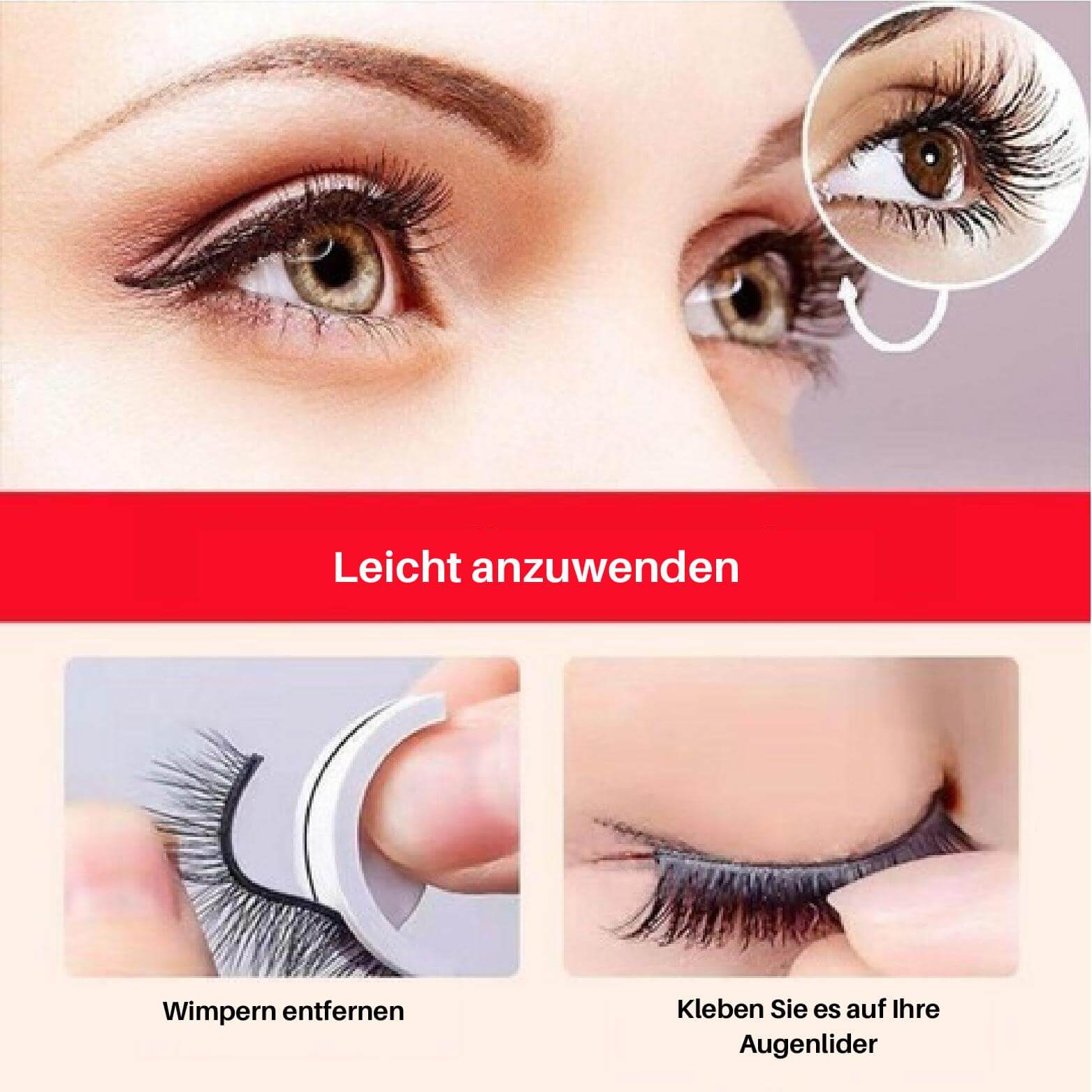 1+1 Gratis | PureGaze™ - Wiederverwendbare selbstklebende Wimpern