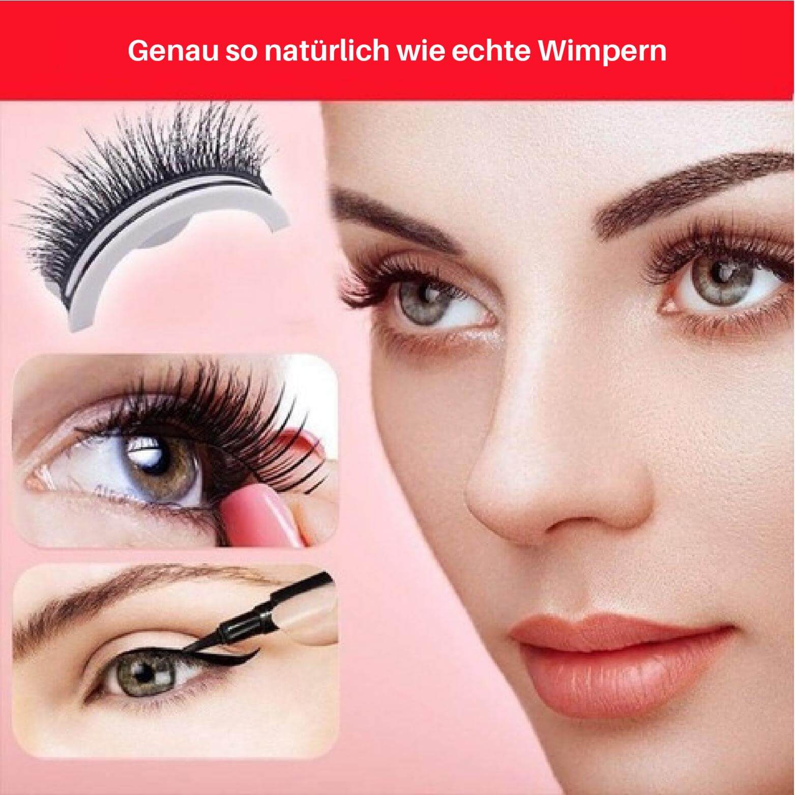 1+1 Gratis | PureGaze™ - Wiederverwendbare selbstklebende Wimpern