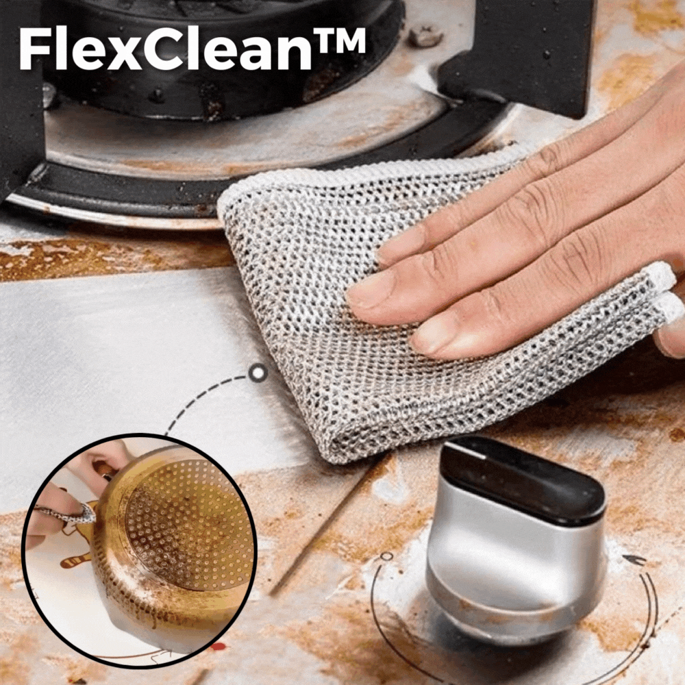 5+5 GRATIS | FlexClean™ | Mehrzweck-Drahttücher für hartnäckige Flecken [Letzter Tag Rabatt]