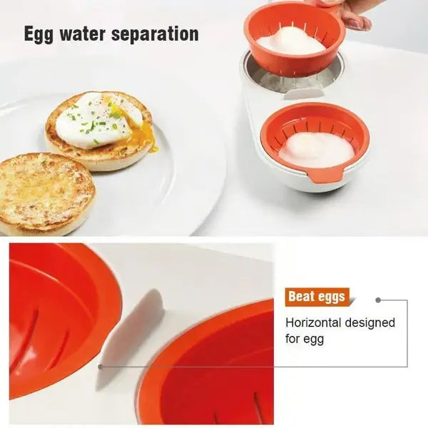 QuickEgg™ Tragbarer Eierkocher für die Mikrowelle