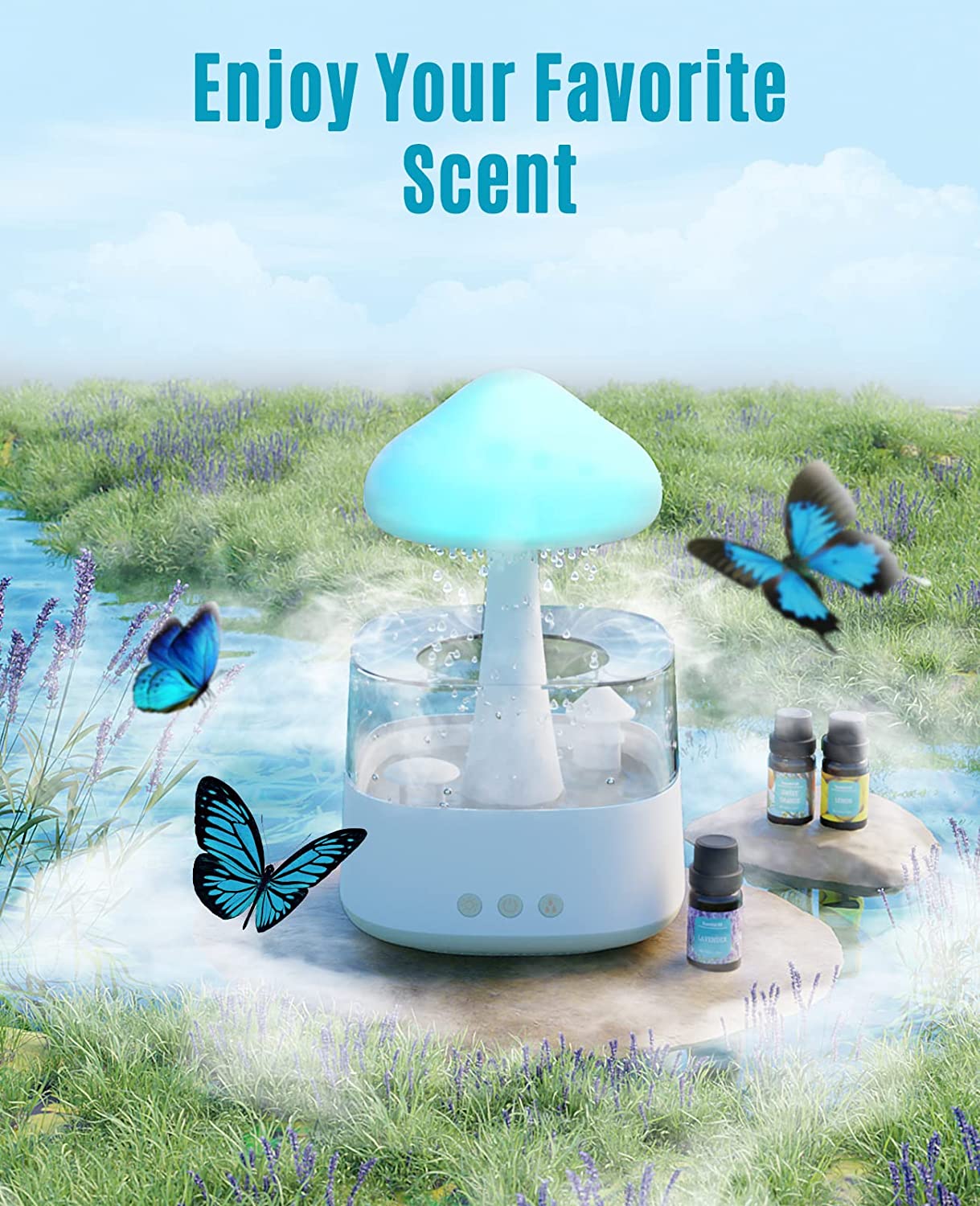 Magic Rain Mushroom Cloud Humidifier Macht es einfacher einzuschlafen