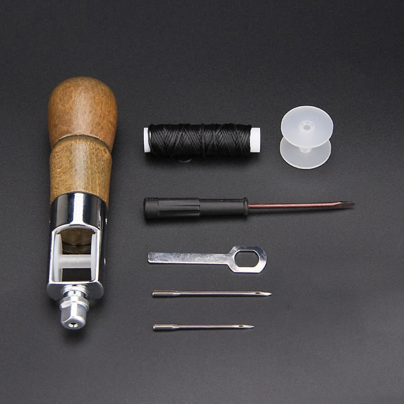 Leder-Nähaht-Ahle Kit Hand Stitcher Set