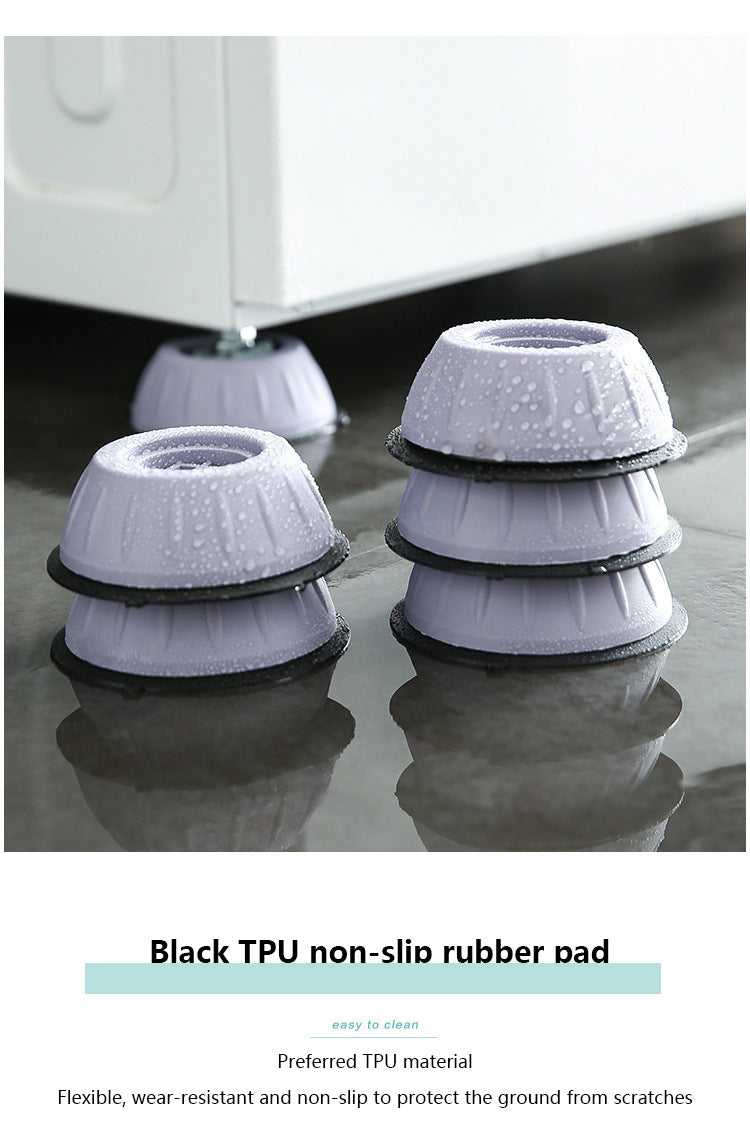 4 Set Anti-Vibrations Waschmaschinenfüße - Damit bleibt deine Waschmaschine da wo sie sein soll!
