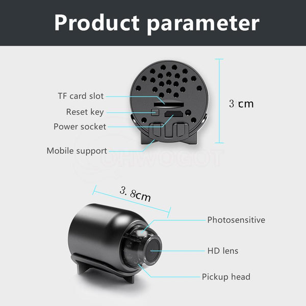 NanoVision™ - 360 HD 4K Mini-Spionagekamera