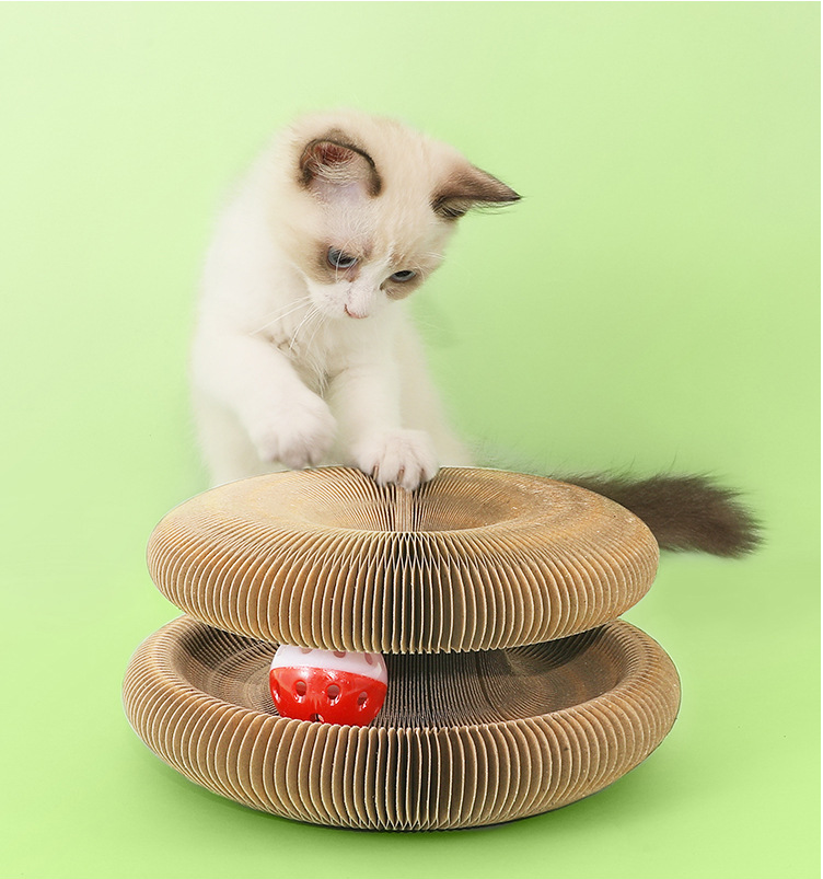 Scratchora™ - Krümelfreies transformierbares Katzenspielzeug