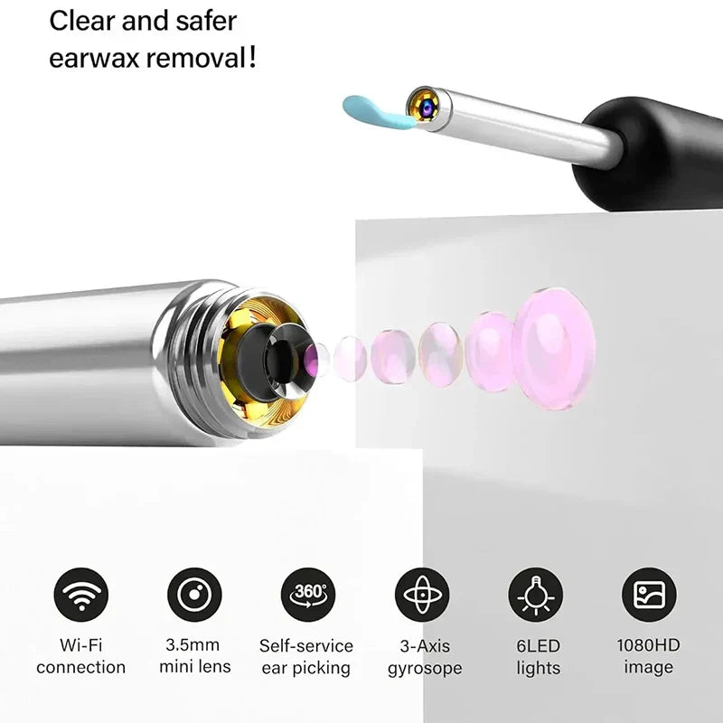EarScan™ – Kabelloses Endoskop für Gesundheitsvorsorge & Ohrenreinigung