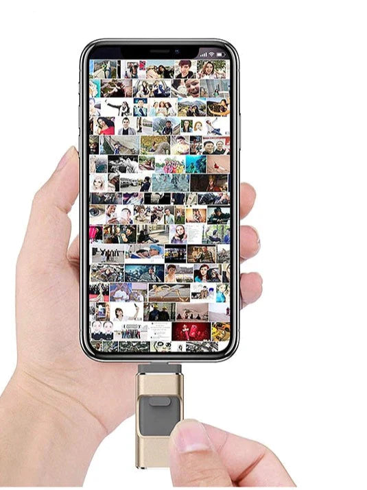 4-in-1 FlashDrive™ - Erweitern Sie Ihre Speicherkapazität im Handumdrehen und nehmen Sie Ihre Dateien überallhin mit