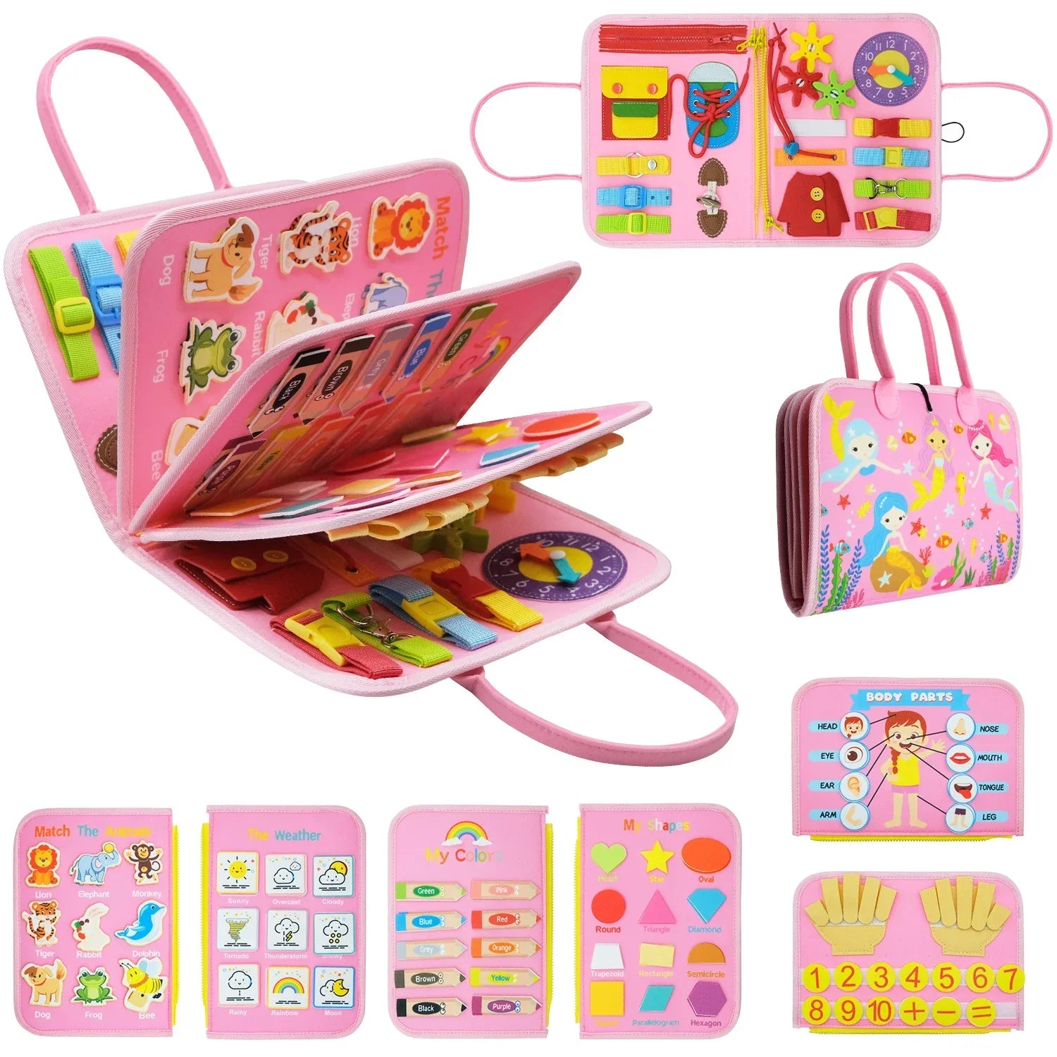 MiniMind™ | Preschool Learning Sensory Board für Autismus-freundliche Fähigkeitsentwicklung