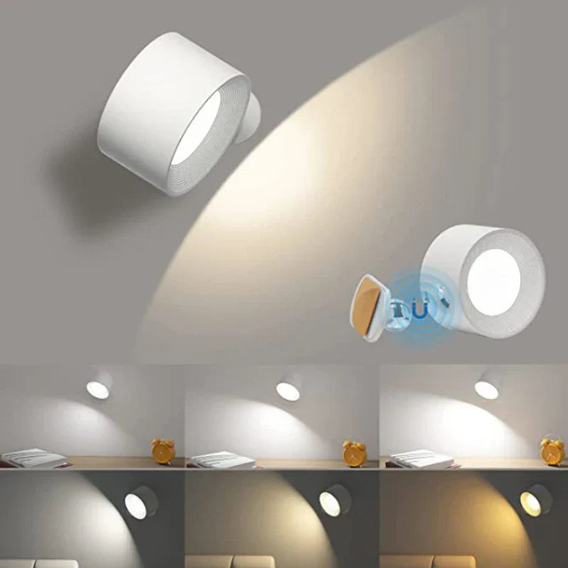 InstaGlow™ | Drehbare Touch-LED-Wandleuchte für kabellose Umgebungsbeleuchtung