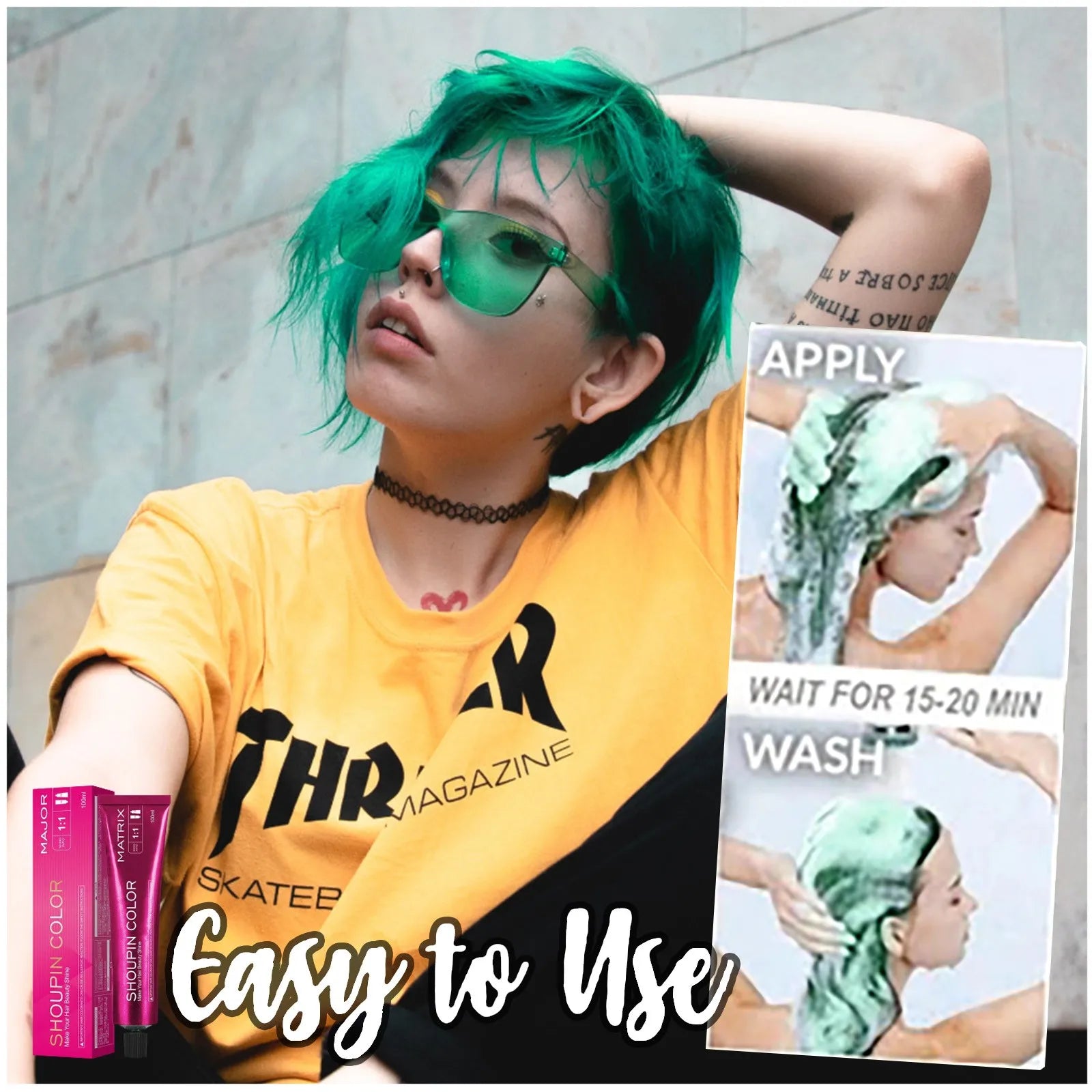 Stravix™ – Einzelnutz-Haarfärbeshampoo in kräftigen Farben (1+1 GRATIS)