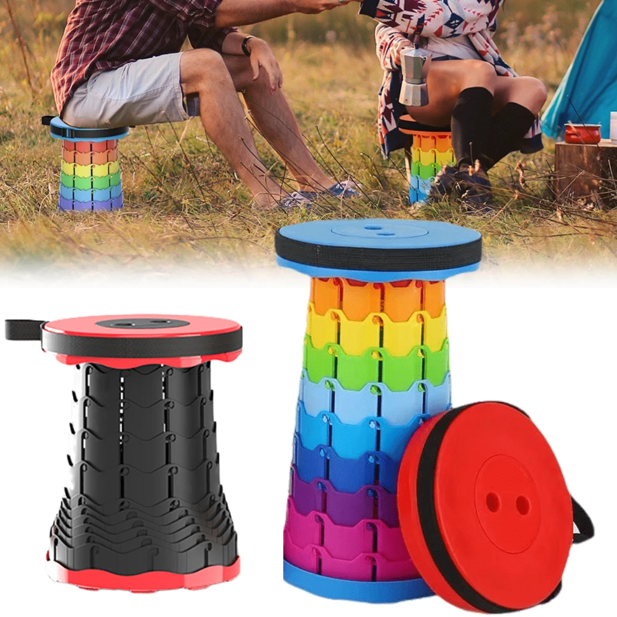 RainbowChair™ - Teleskopischer Verstellbarer Klapphocker (50% RABATT)