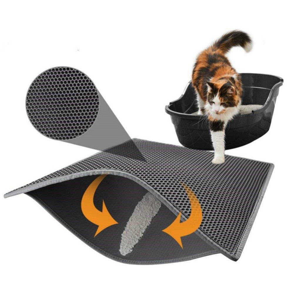 CleanPaws - Purrfect Streu-Matte | Katzenstreu-Matte für saubere Böden | 50% RABATT