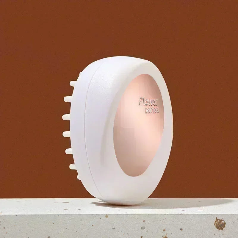 Verlängerte Griff weicher Silikon-Shampoo Kopfhaut-Massager Haarwasch-Kamm