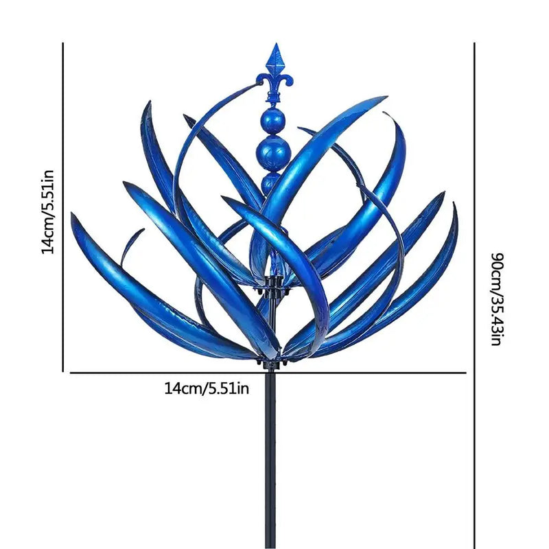 SerenitySpin™ - Erleben Sie die Schönheit der Lotus Windglocke in Ihrem Garten!