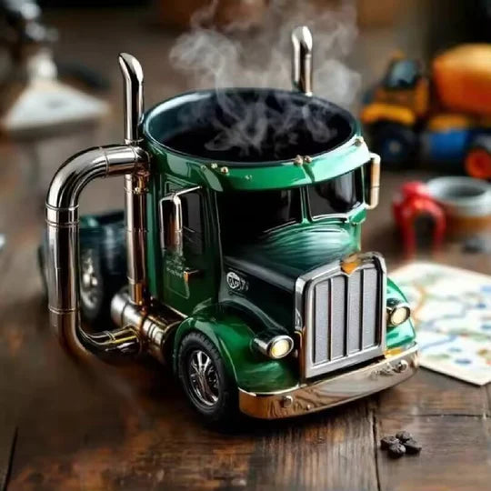 RoadMug™ – Der LKW-inspirierte Kaffeebecher, bei dem Funktionalität auf Einzigartigkeit trifft