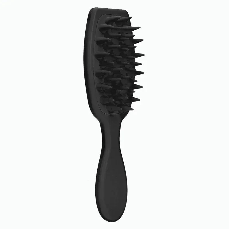 Verlängerte Griff weicher Silikon-Shampoo Kopfhaut-Massager Haarwasch-Kamm