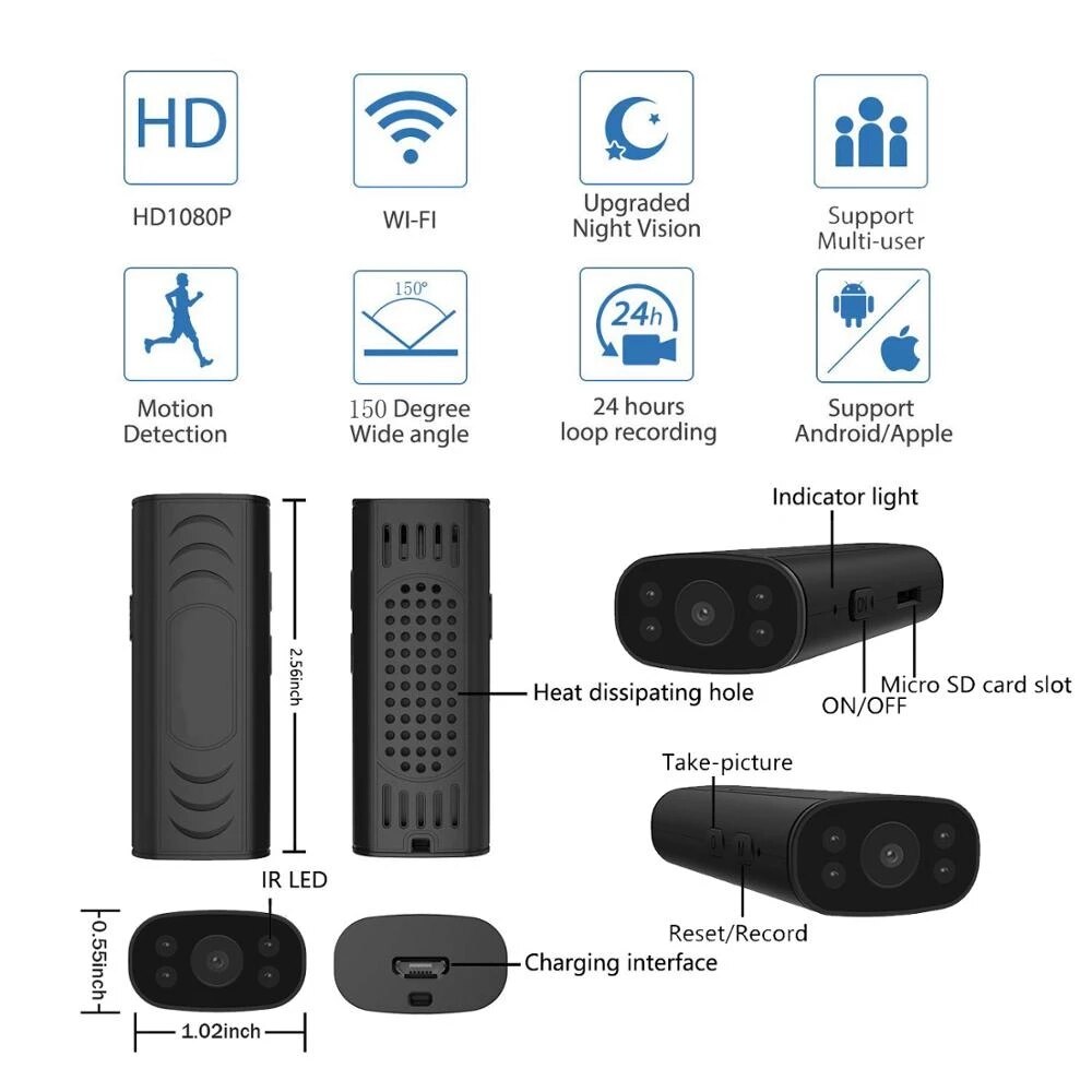 Mini Smart Home Wifi Kamera™ - Schützen Sie Ihr Zuhause jederzeit und überall!