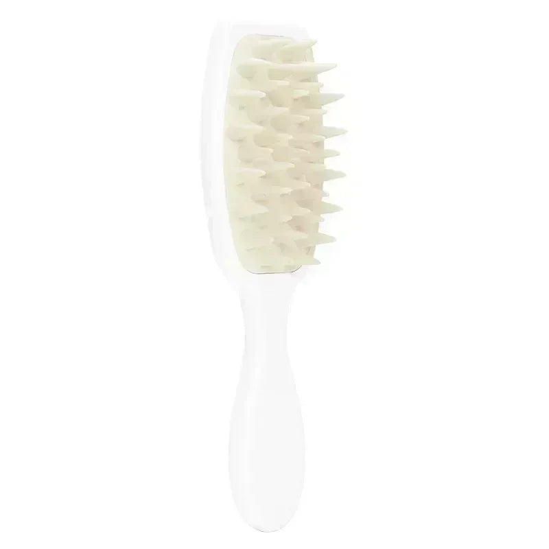 Verlängerte Griff weicher Silikon-Shampoo Kopfhaut-Massager Haarwasch-Kamm
