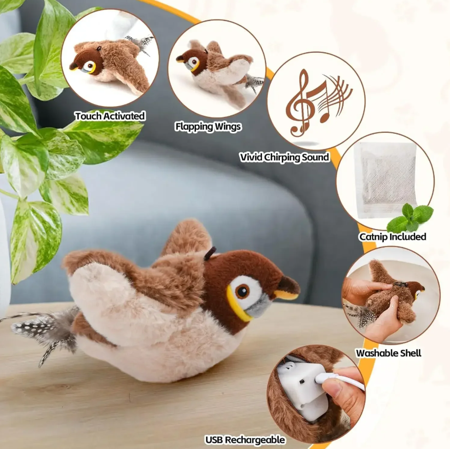PurrfectPlay™ | Interaktiver Vogel