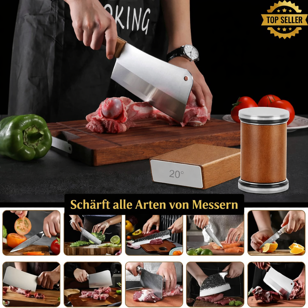 Schneller Messer-Schärfer | Präzise & Langlebig | Kompakt & Tragbar | EasyRoll