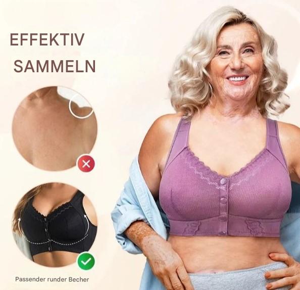 1+1 Gratis | Baumwoll-BH mit Frontverschluss für Senioren