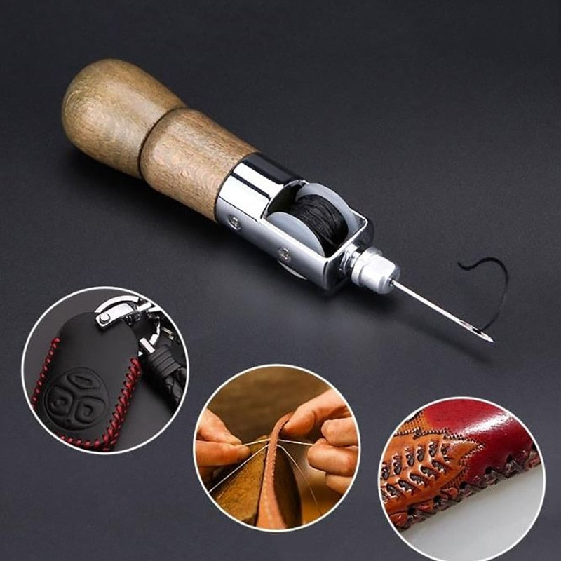 Leder-Nähaht-Ahle Kit Hand Stitcher Set