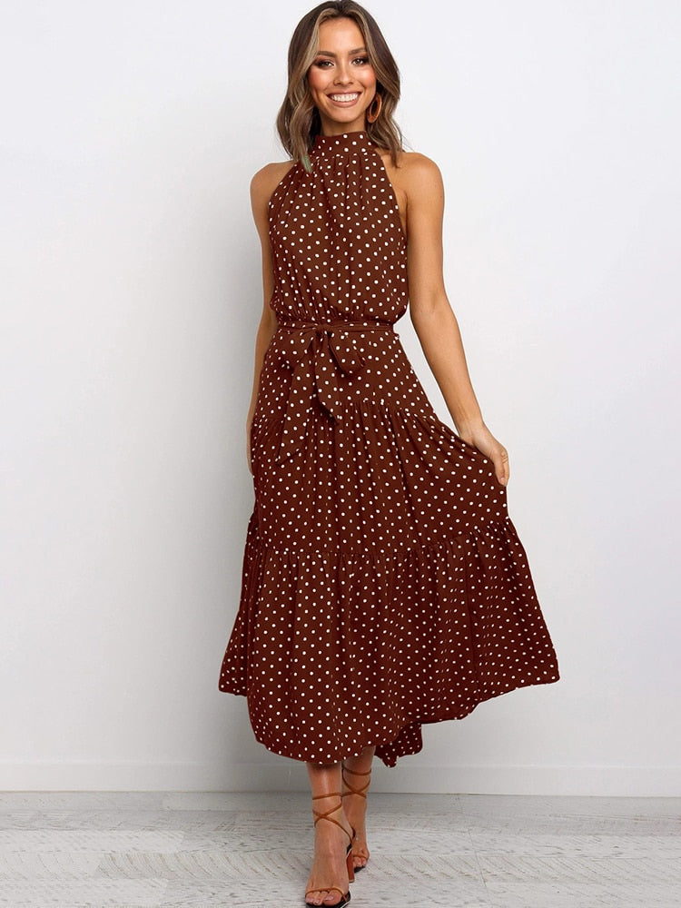 PolkaBloom™ - Sommerkleid mit Polka-Dot-Print