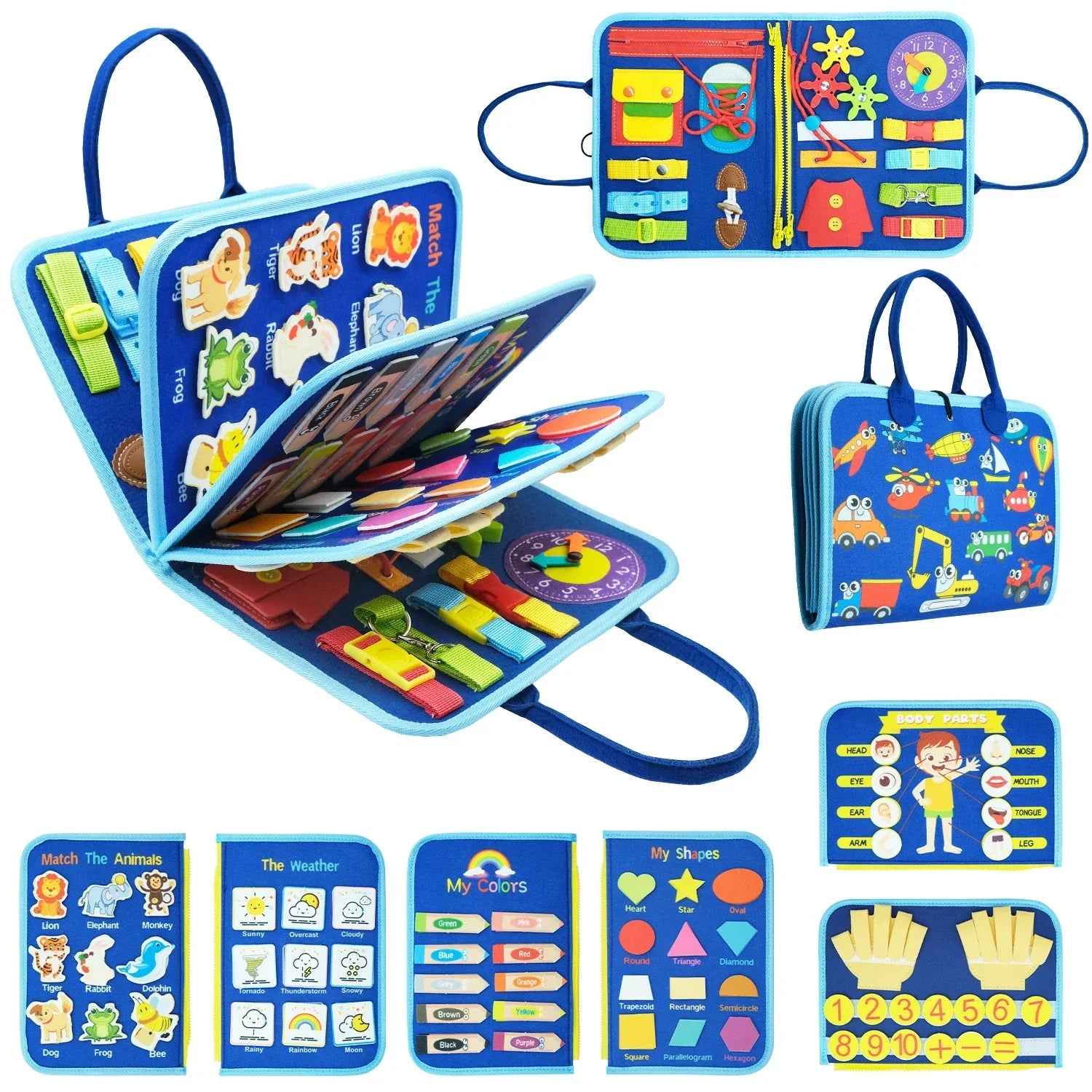 MiniMind™ | Preschool Learning Sensory Board für Autismus-freundliche Fähigkeitsentwicklung