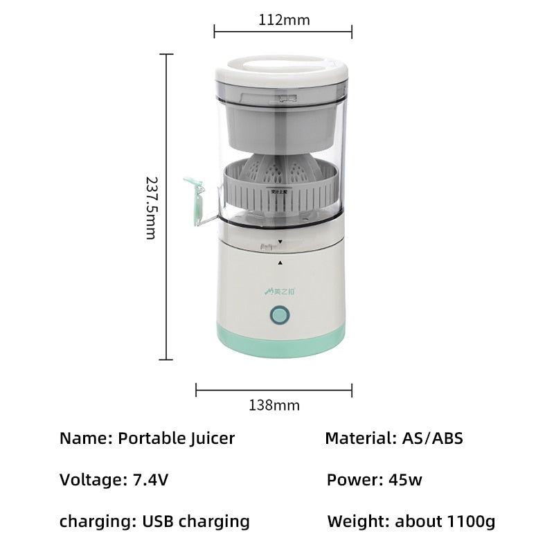FruitSqueezer™ Automatischer Fruchtsaftpresser mit USB-Aufladung 50% RABATT