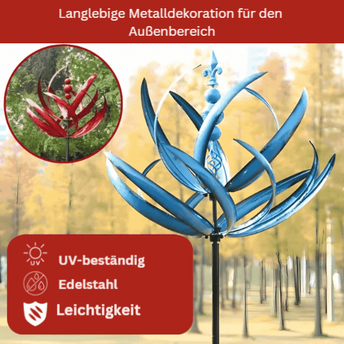 SerenitySpin™ - Erleben Sie die Schönheit der Lotus Windglocke in Ihrem Garten!