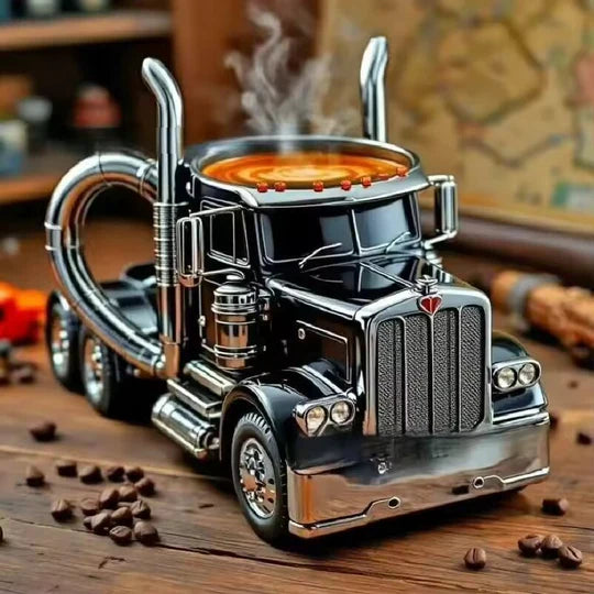 RoadMug™ – Der LKW-inspirierte Kaffeebecher, bei dem Funktionalität auf Einzigartigkeit trifft