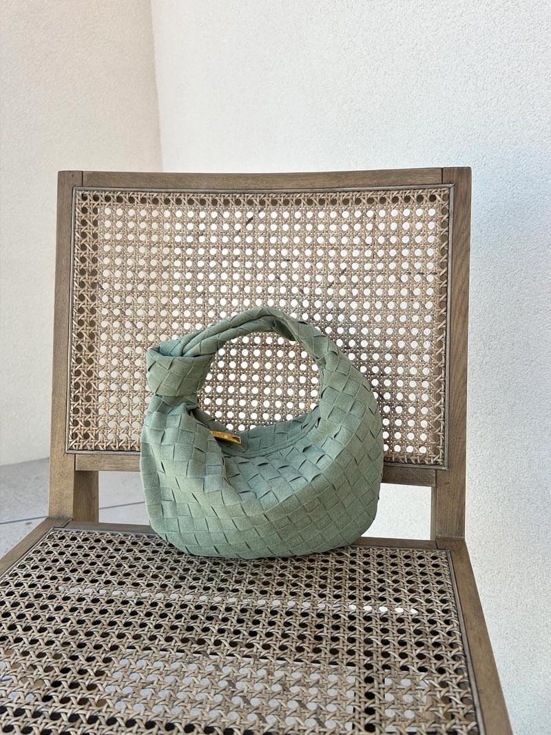 Elsa™ Mini Umhängetasche | Wildleder-Optik | Knotendesign