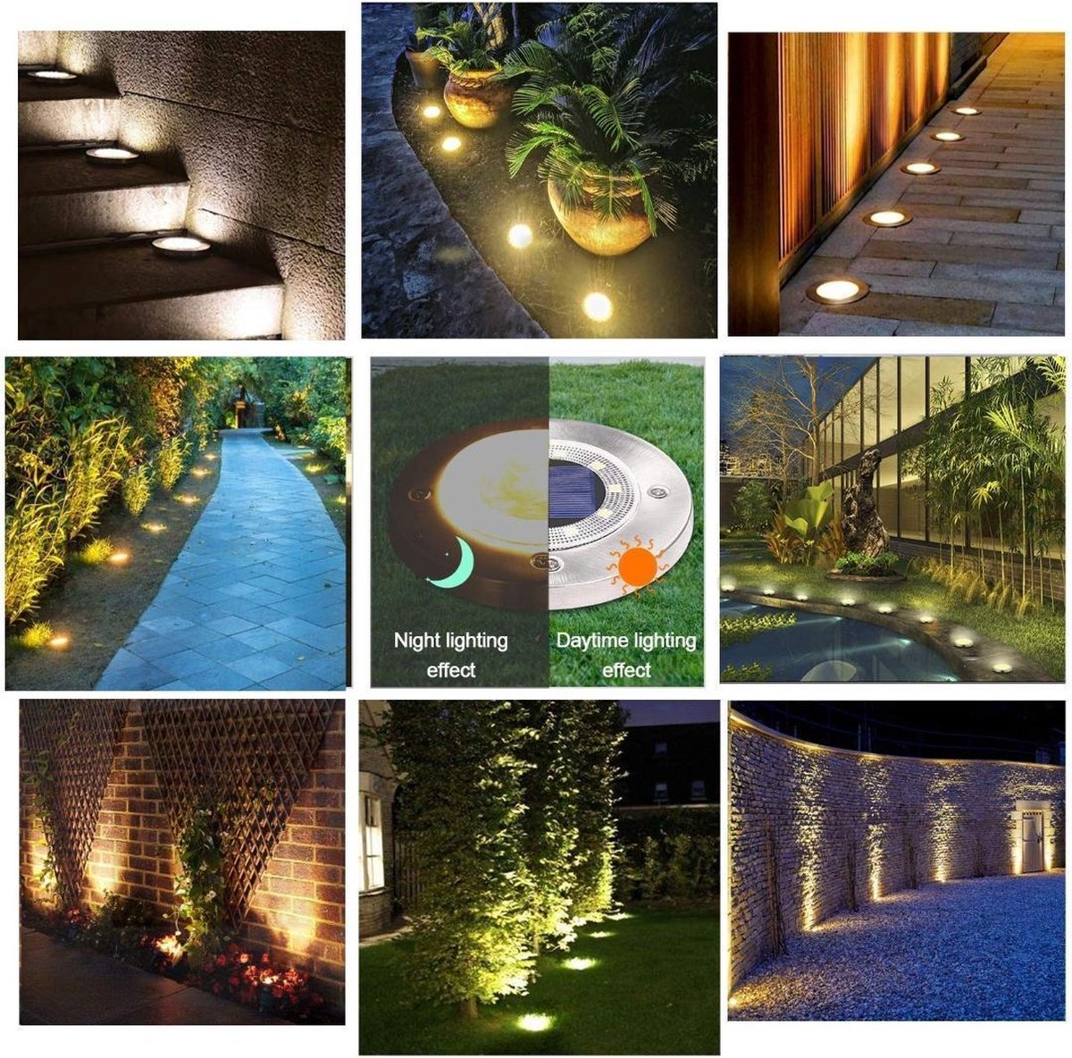 SolarLuxe™ - Kabellose LED-Solar-Gartenleuchten delux