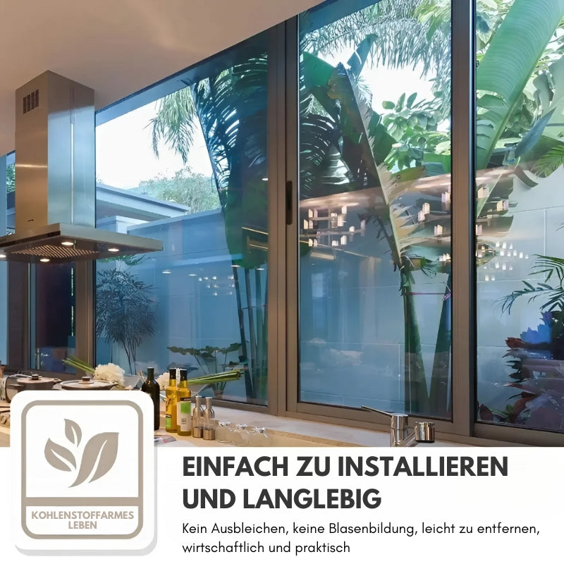 Wärmedämmende Sichtschutzfolie für Fenster™ - Bleiben Sie cool und privat!