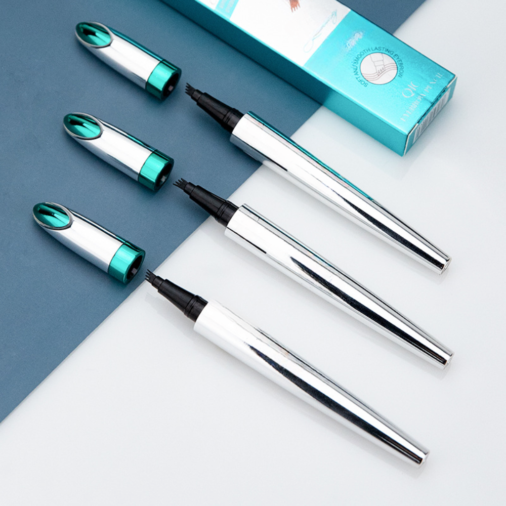 Wasserfester 3D Microblading-Augenbrauenstift mit 4-Gabel-Spitzen