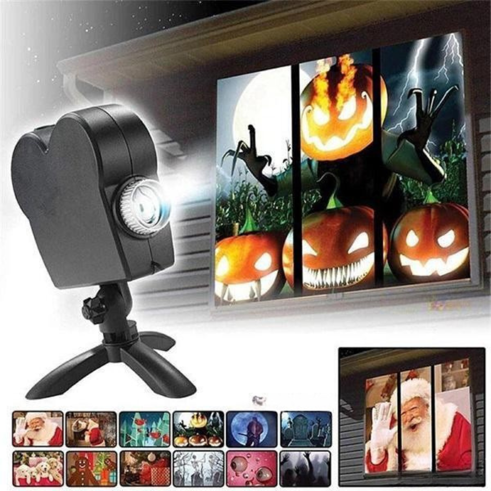 Gruseliger Halloween Projektor | Inklusive 6 Filme