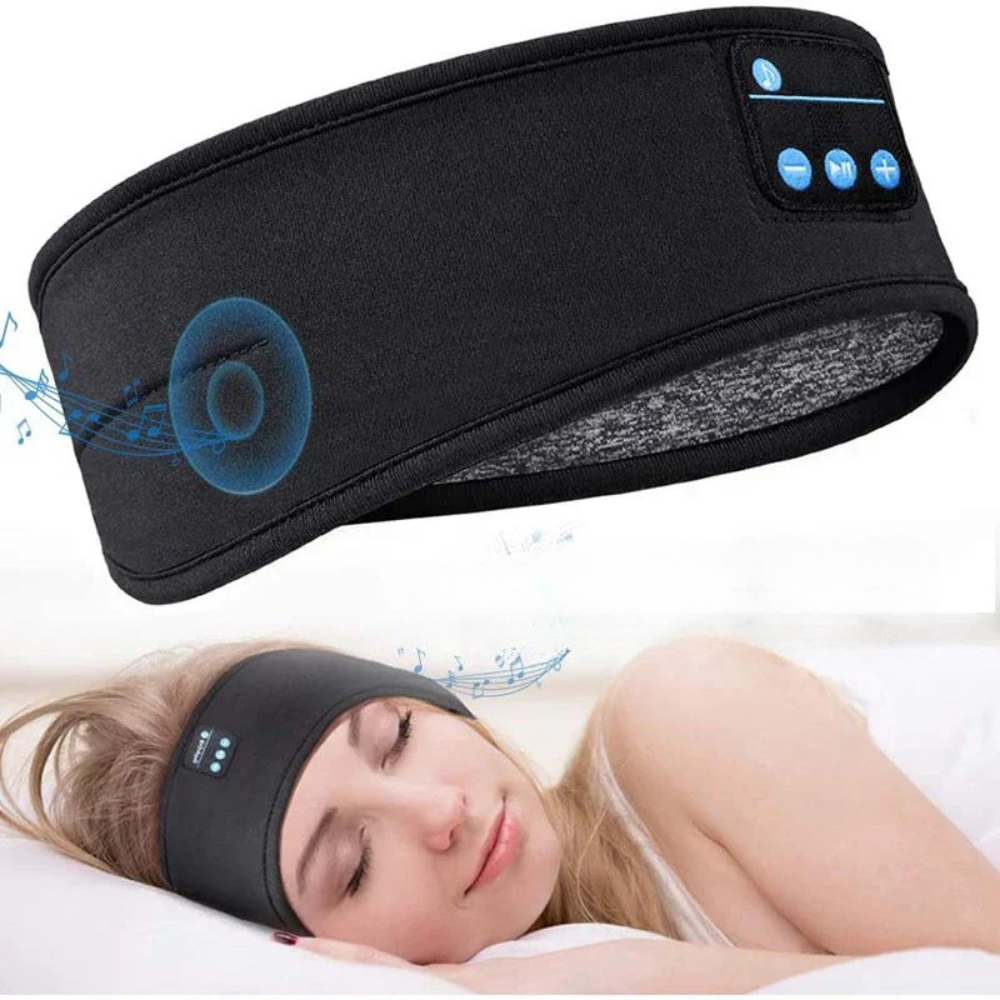 Sonova™ – Kabellose Stirnband-Kopfhörer mit Augenmaske