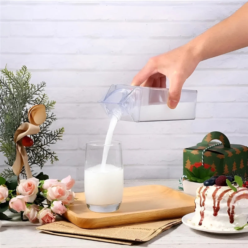 50% RABATT | ClearSip - Transparenter Milchkarton [Letzter Tag Rabatt]