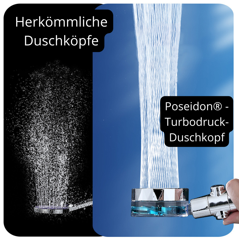 Poseidon™ 3.0  Turbodruck Duschkopf! - Gönne dir Luxus und spare Geld!