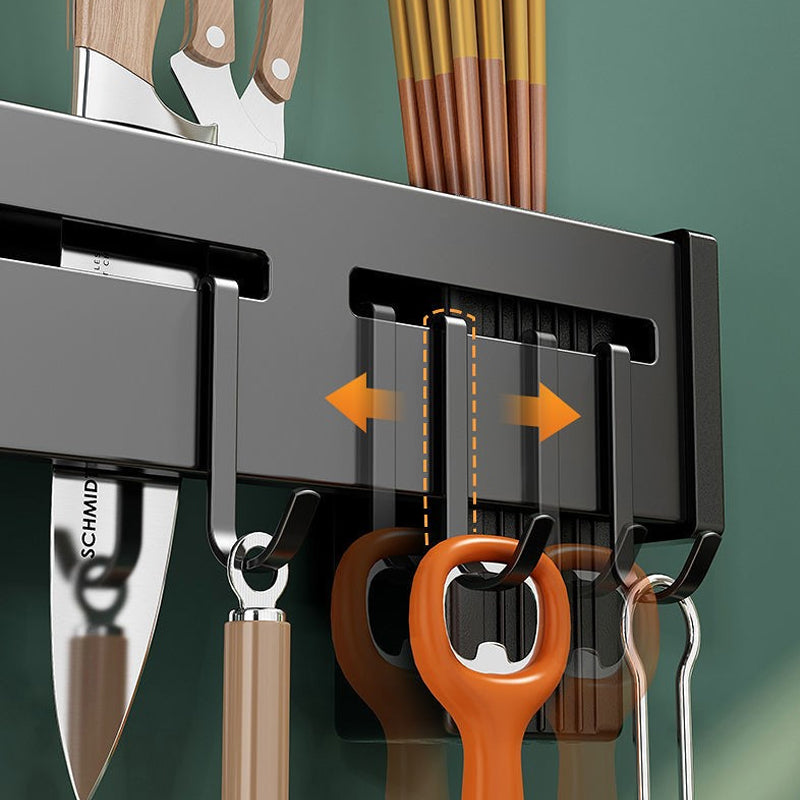 WallBlade - Wandmontierter stanzfreier Messerhalter aus Edelstahl [Letzter Tag Rabatt]